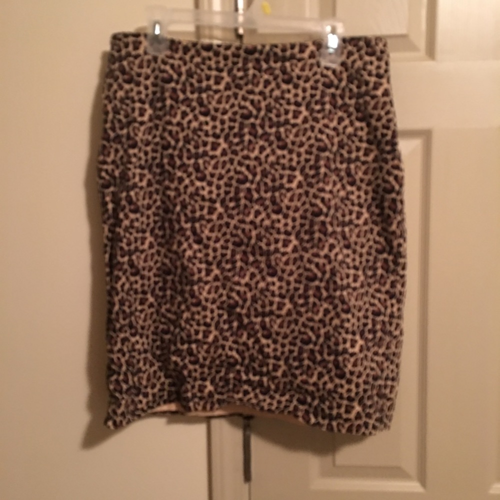 Cheetah print skirt